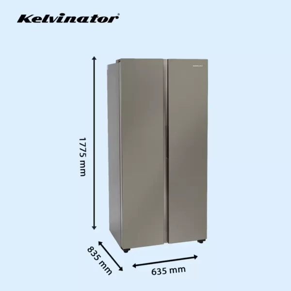 Kelvinator 500 litres Side-by-Side Refrigerator