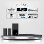 Sony HT-S20R 5.1ch Dolby Digital Soundbar home theatre system(Bluetooth Connectivity, USB Connectivity)