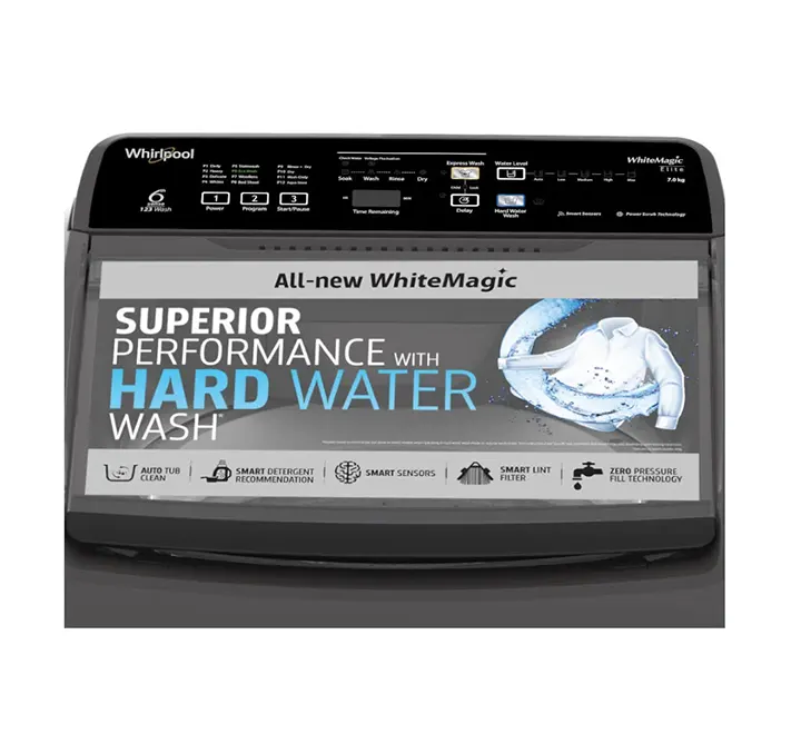Whirpool Whitemagic Elite 7kg 5 Star Top-Load Washing Machine