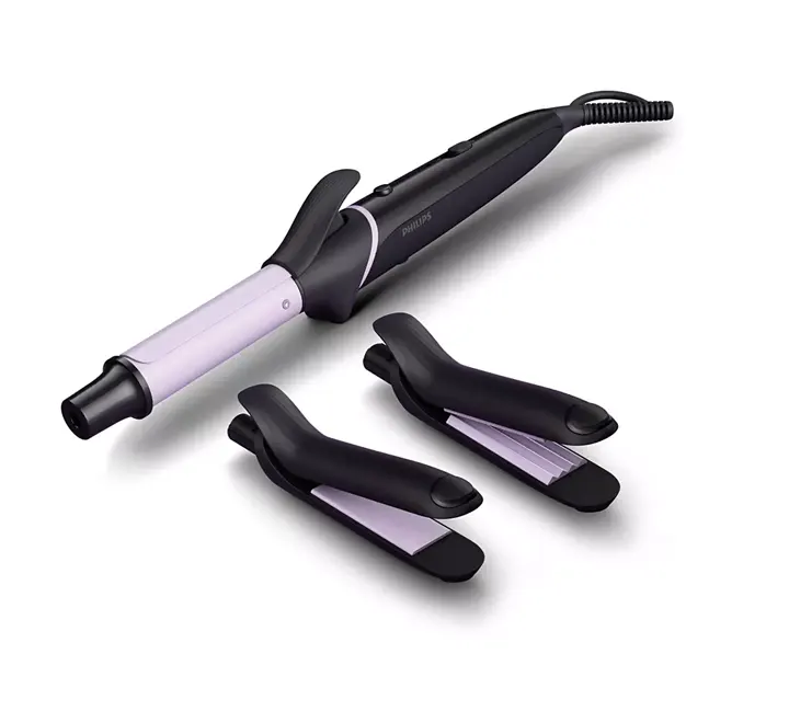 PHILIPS BHH816/00 Crimp, Straighten or Curl with the single tool, quickly and without fear of heat damage, Black Multi Styling Kit
