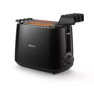 Philips Daily Collection HD2583/90 600-Watt 2 in 1 Toaster and Grill (Black)