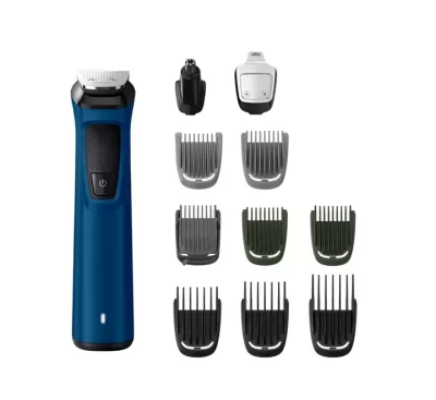 Philips Multi Grooming Kit MG7707/15, 12-in-1, Face, Head and Body - All-in-one Trimmer. Power adapt technology for precise trimming, 90 Mins Run Time with Quick Charge