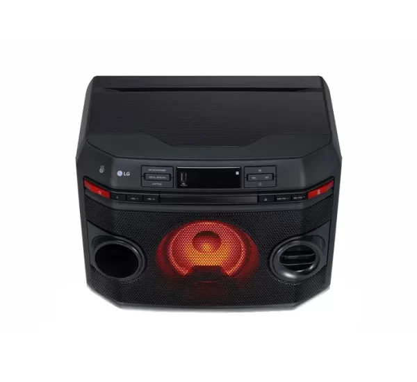 LG OL45 220W RMS, for Karaoke - Karaoke Playback and Recording, Echo Effects and Vocal Effects, Multi-Bluetooth / USB / FM / Mic In / Aux In, Bass Blast and Multi-color Lighting