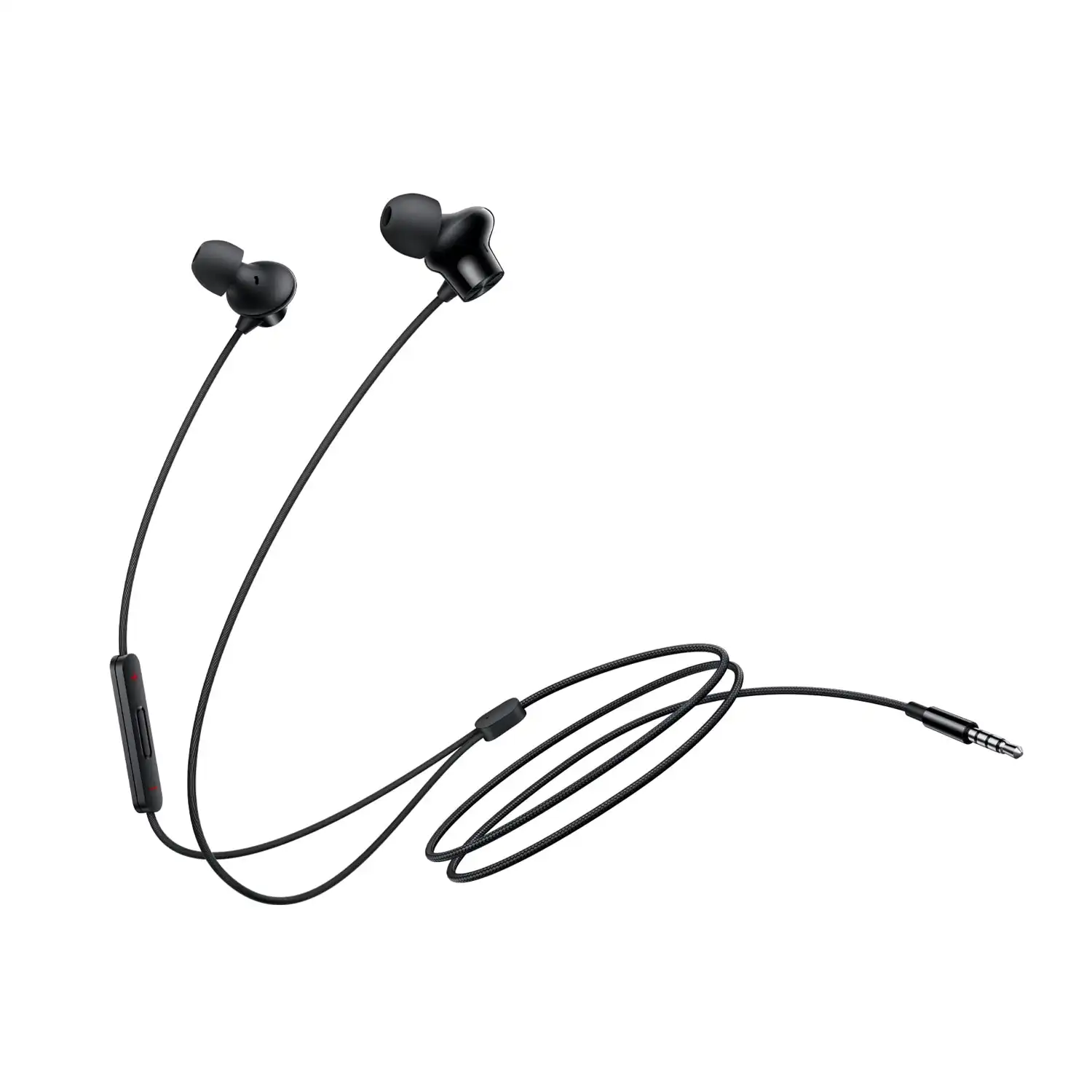OnePlus Nord Wired Earphones with mic, 3.5mm Audio Jack, Enhanced bass with 9.2mm Dynamic Drivers, in-Ear Wired Earphone - Black