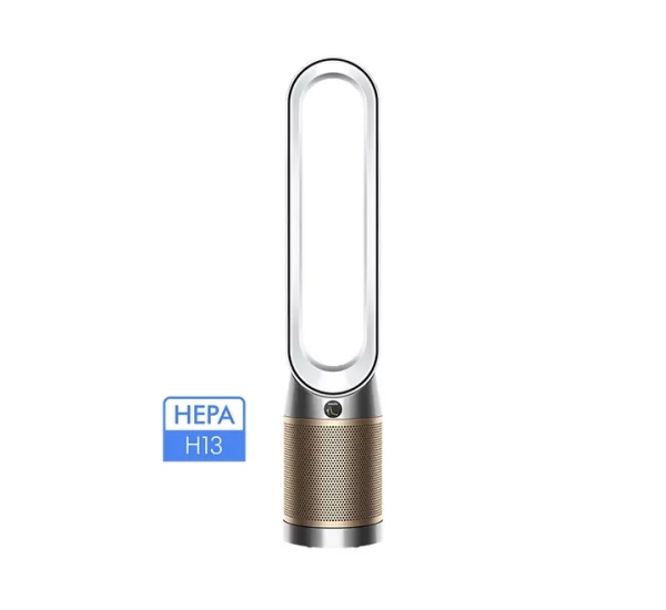 Dyson Purifier Cool Formaldehyde Air Purifier (Advanced Technology), HEPA + Catalytic Oxidation Filter, Wi-Fi Enabled, TP09 (White/Gold)