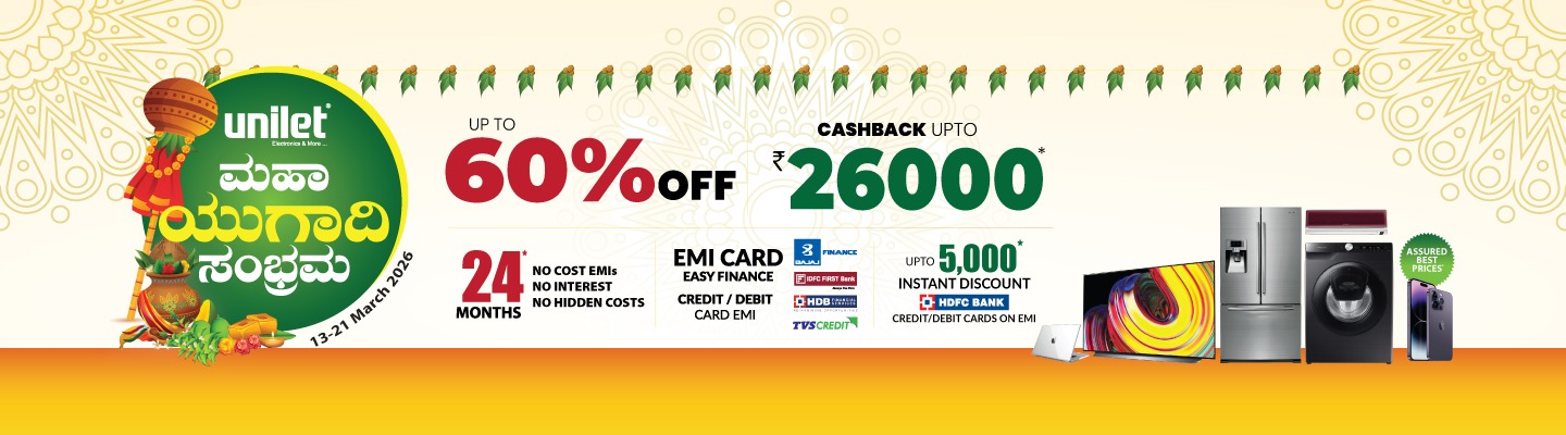 Ugadi Sale Offers on Mobiles, Electronics & Home Appliances – Unilet Stores